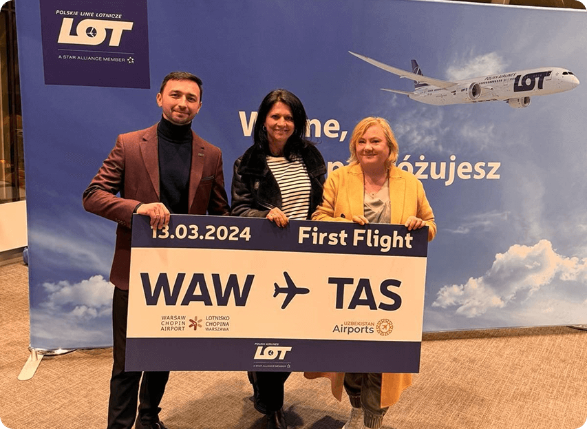 Iga Charlińska na wyjeździe studyjnym w Uzbekistanie na zaproszenie LOT S.A.